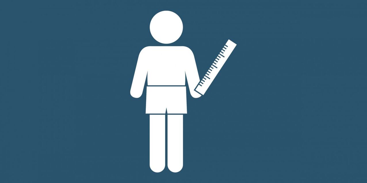 logo man with a ruler and non-surgical penis enlargement