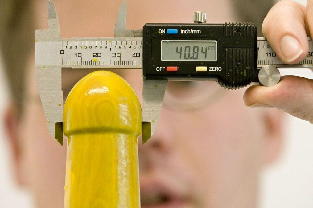 measuring the volume of the penis before enlargement