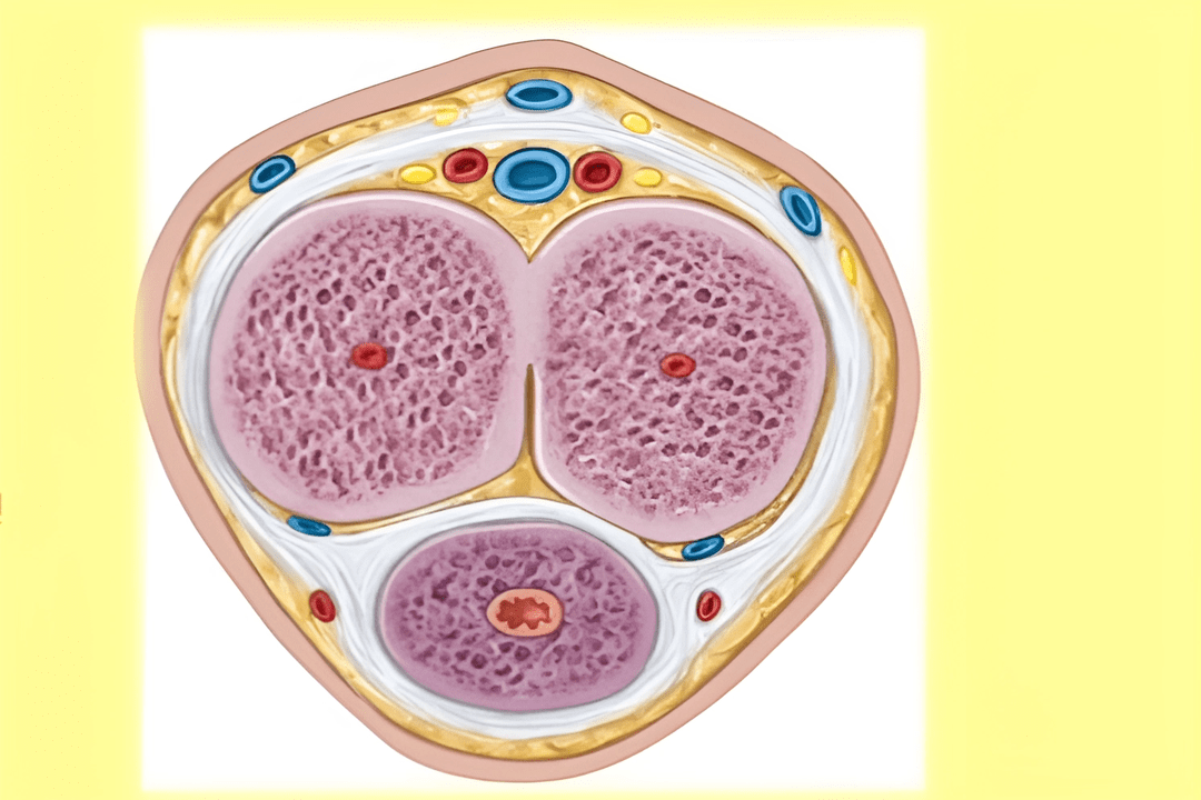 cross section of the penis